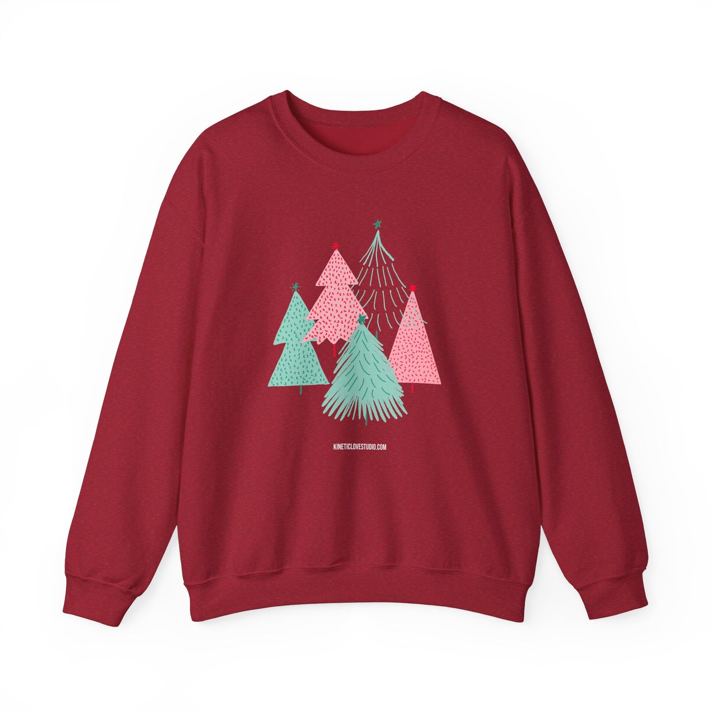 Christmas Trees Modern Couple Sweatshirt - Holiday Edition Unisex