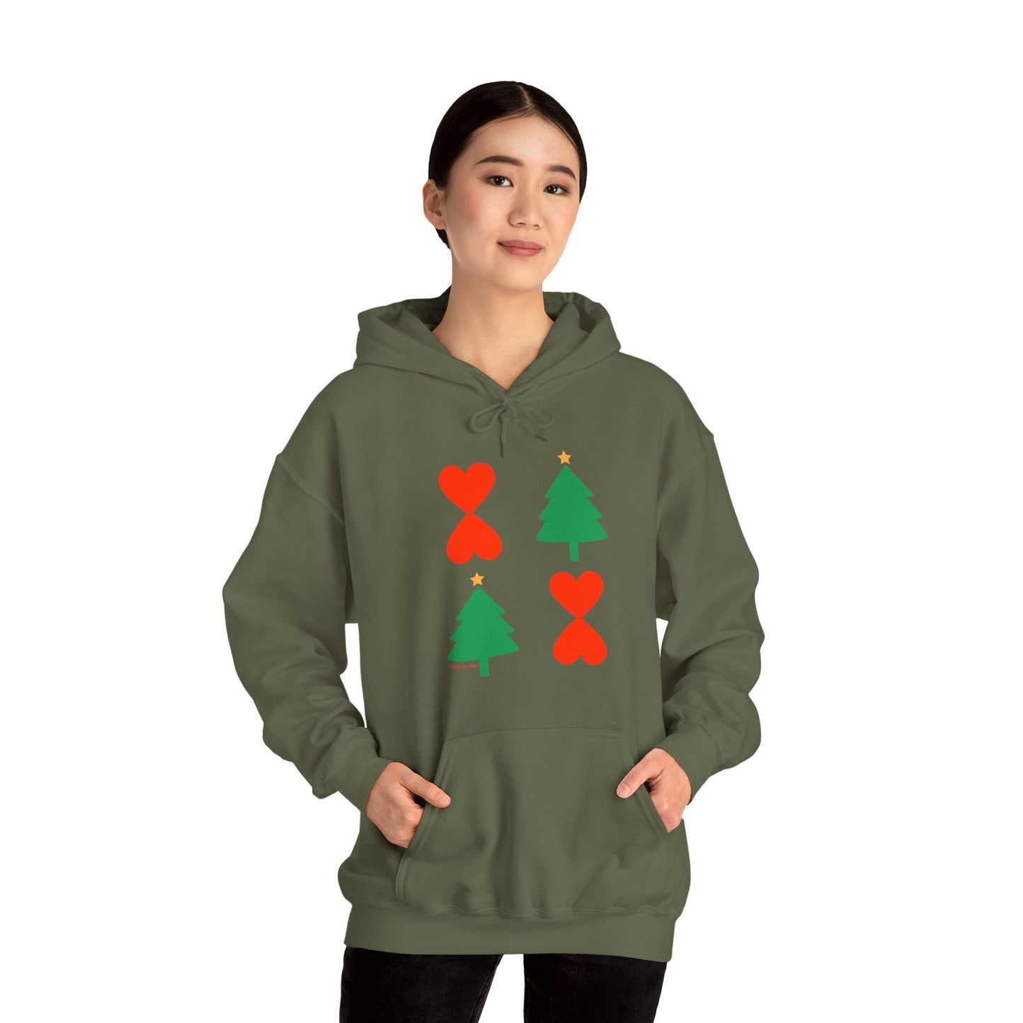 Christmas Tree Modern Design Hoodie Unisex