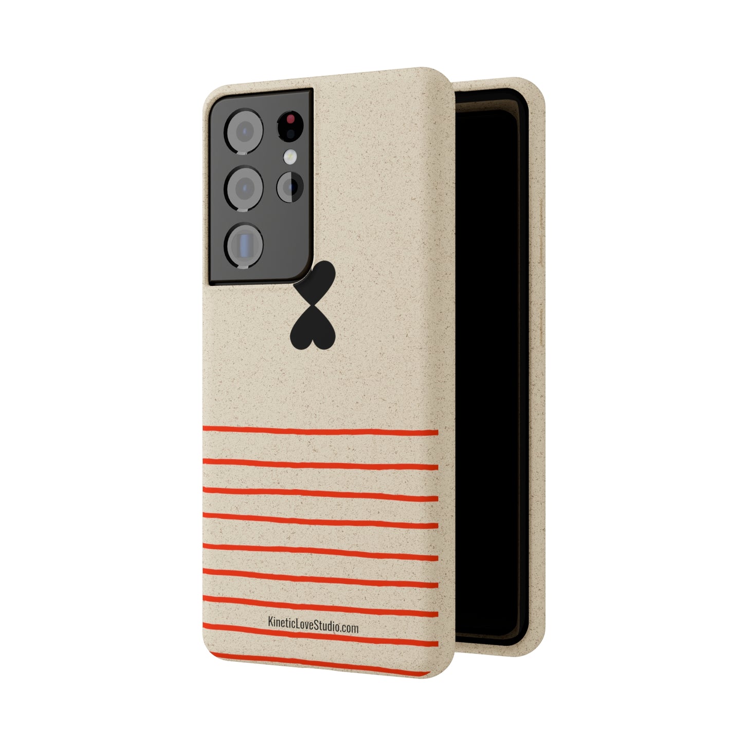 Phone Case - French Chic Red Stripes Biodegradable Eco-Friendly