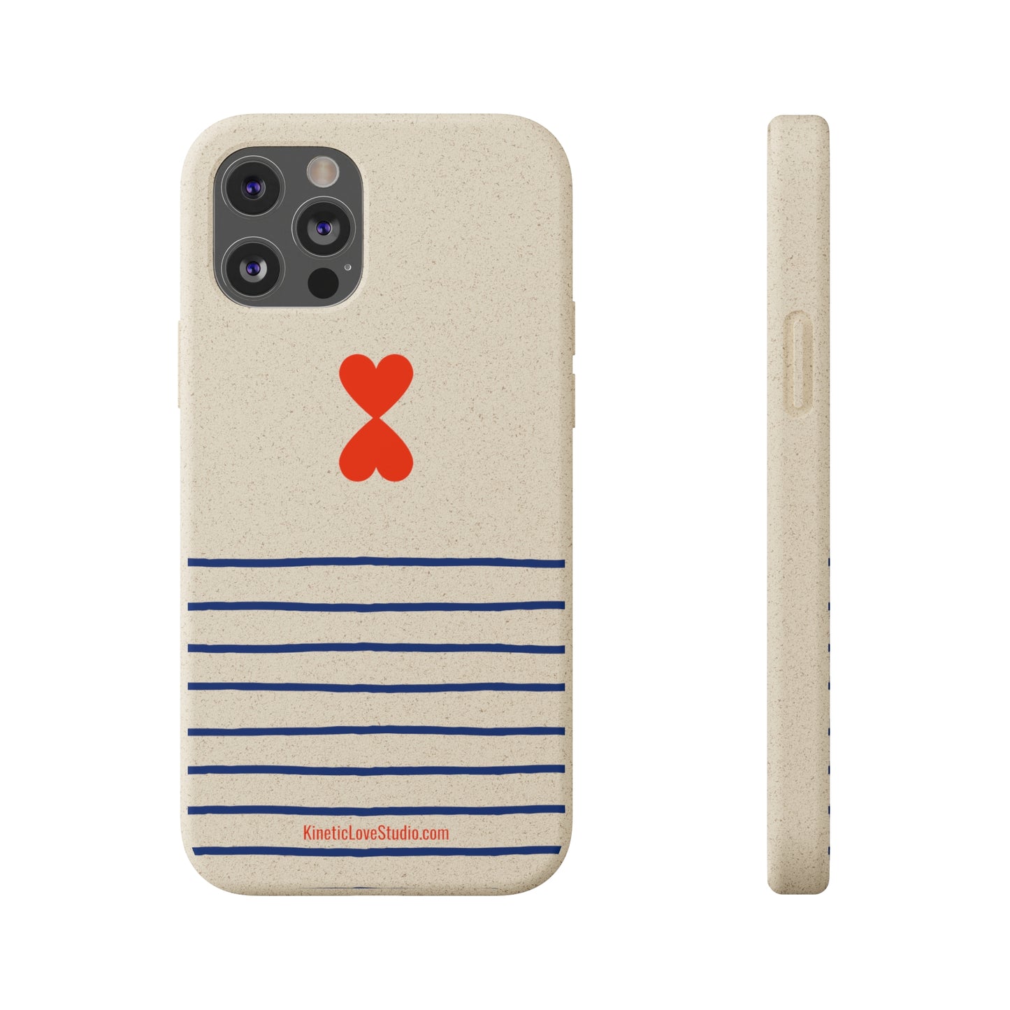 Phone Case - French Chic Trendy Navy Stripes Design Paris Street Style Biodegradable Eco-Friendly