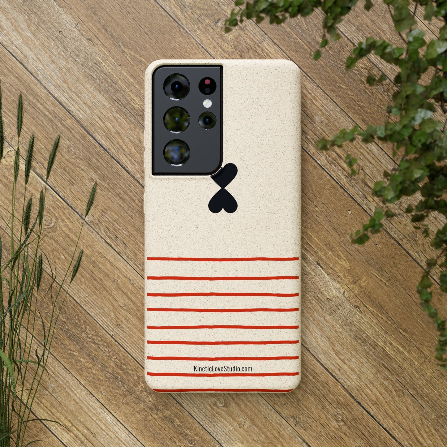 Phone Case - French Chic Red Stripes Biodegradable Eco-Friendly