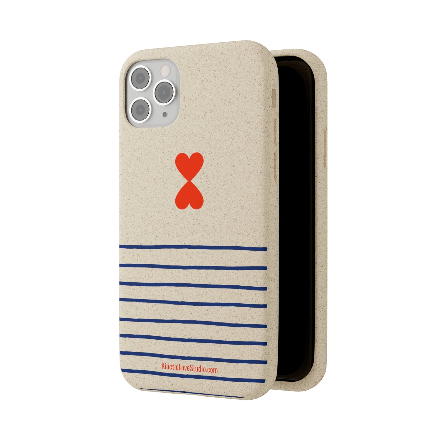 Phone Case - French Chic Trendy Navy Stripes Design Paris Street Style Biodegradable Eco-Friendly