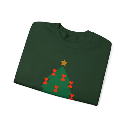 Christmas Tree Modern Couple Sweatshirt - Holiday Edition Unisex