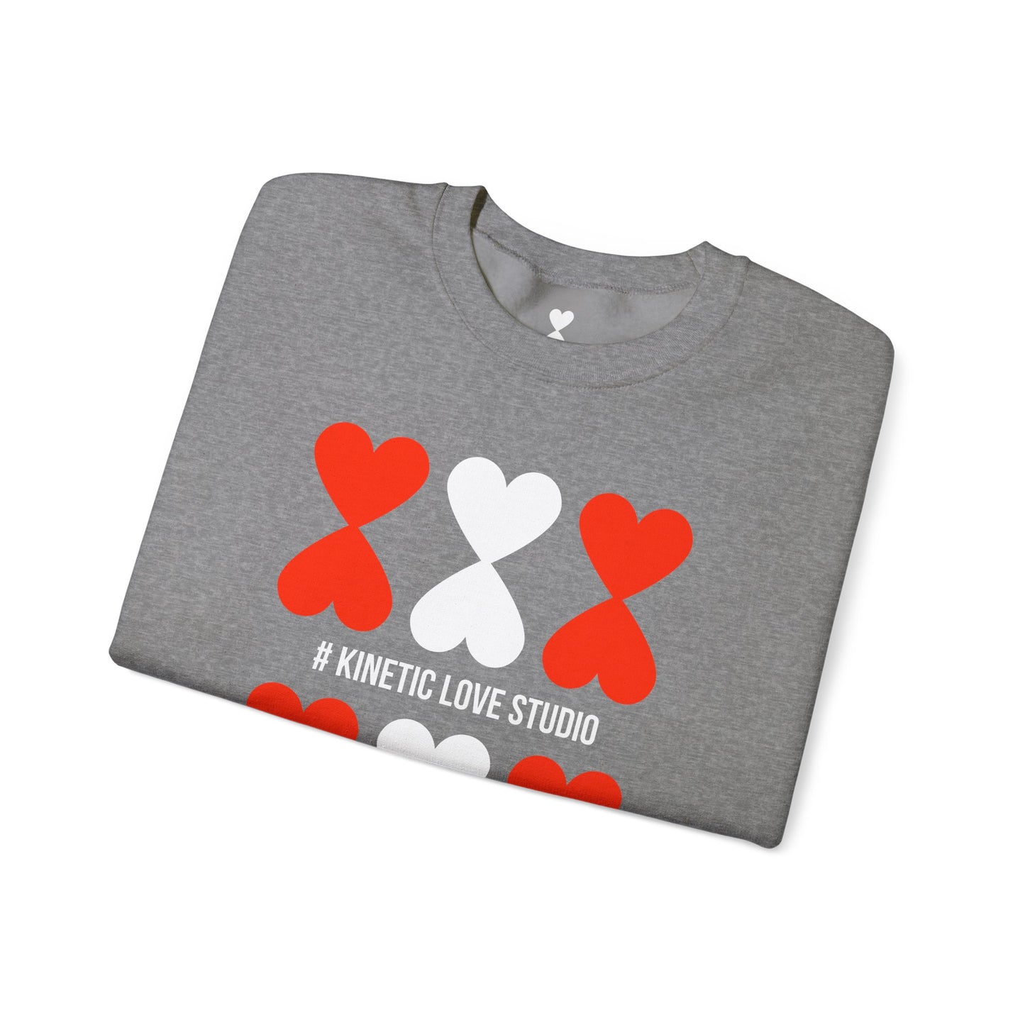 Black Red Hearts Unisex Sweatshirt - Signature Collection by Kinetic Love Studio