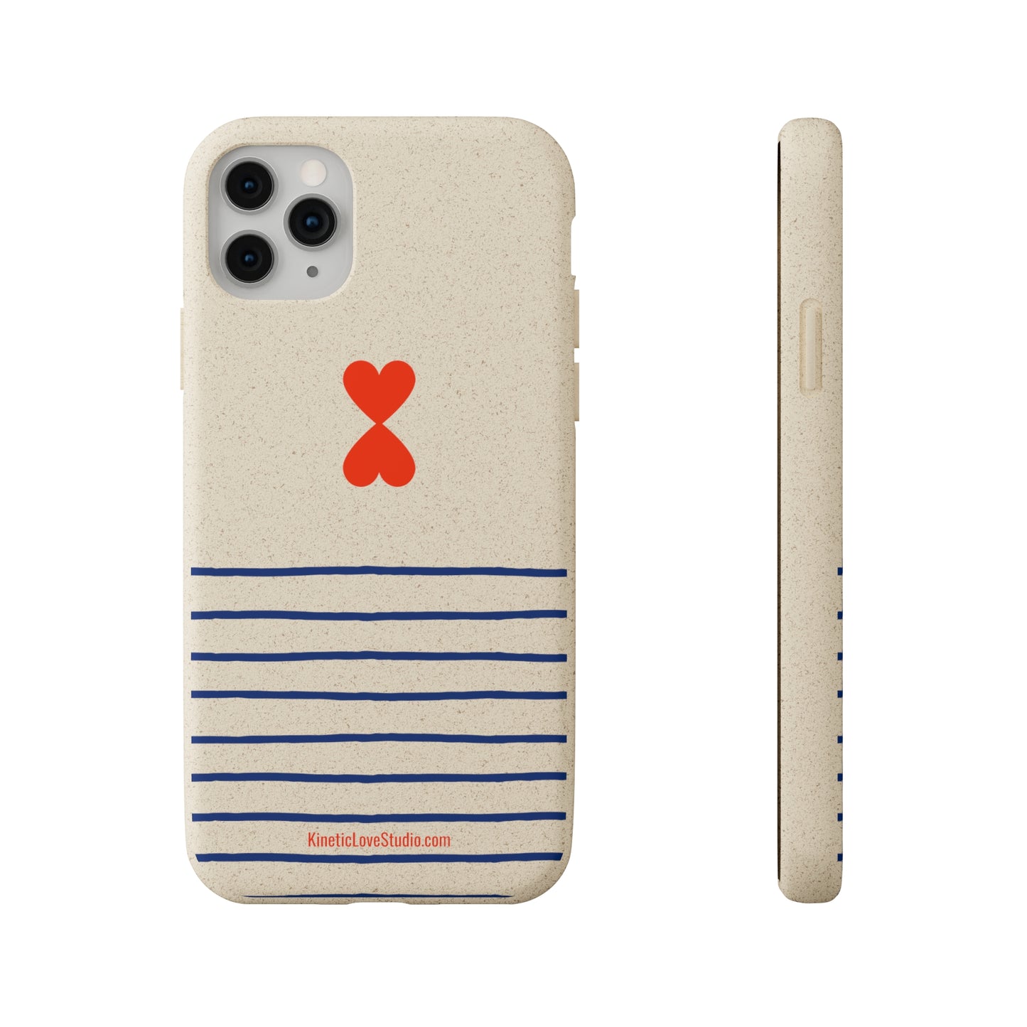 Phone Case - French Chic Trendy Navy Stripes Design Paris Street Style Biodegradable Eco-Friendly