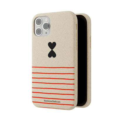 Phone Case - French Chic Red Stripes Biodegradable Eco-Friendly