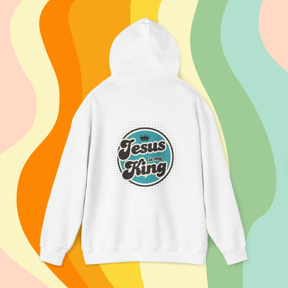 Jesus is King Good Vibes Hoodie Aqua