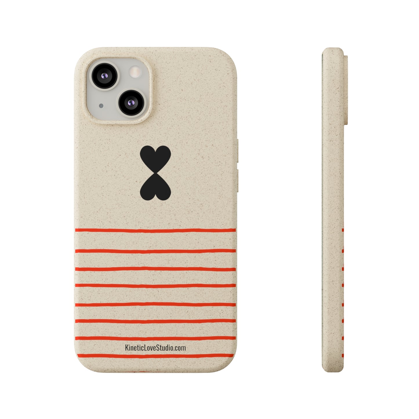 Phone Case - French Chic Red Stripes Biodegradable Eco-Friendly