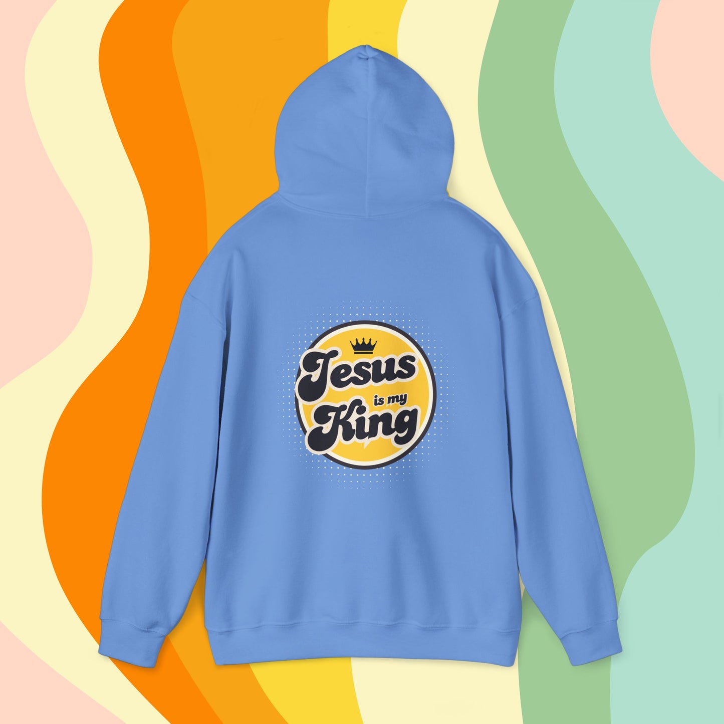 Jesus is King Good Vibes Hoodie Gold