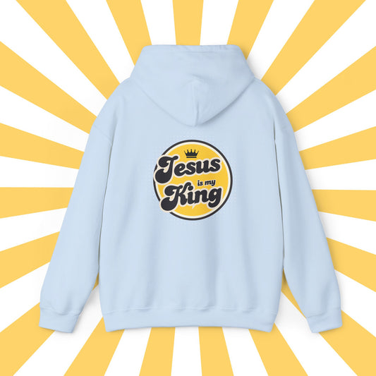 Jesus is King Good Vibes Hoodie Gold