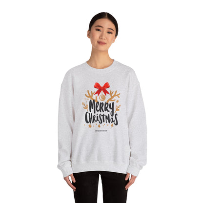 Christmas Reindeer Antlers Modern Design Sweatshirt  - Holiday Edition Unisex