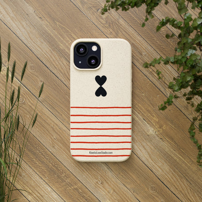 Phone Case - French Chic Red Stripes Biodegradable Eco-Friendly