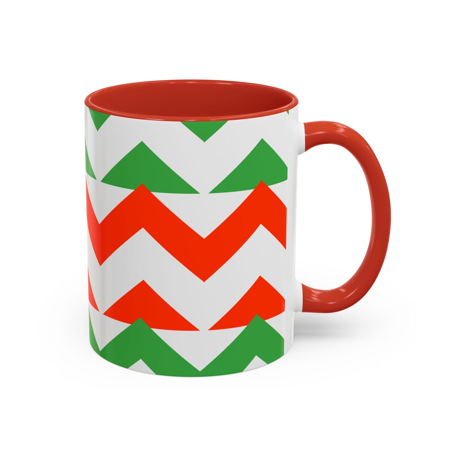 Coffee Mug Christmas Holiday Chevron Design Gift