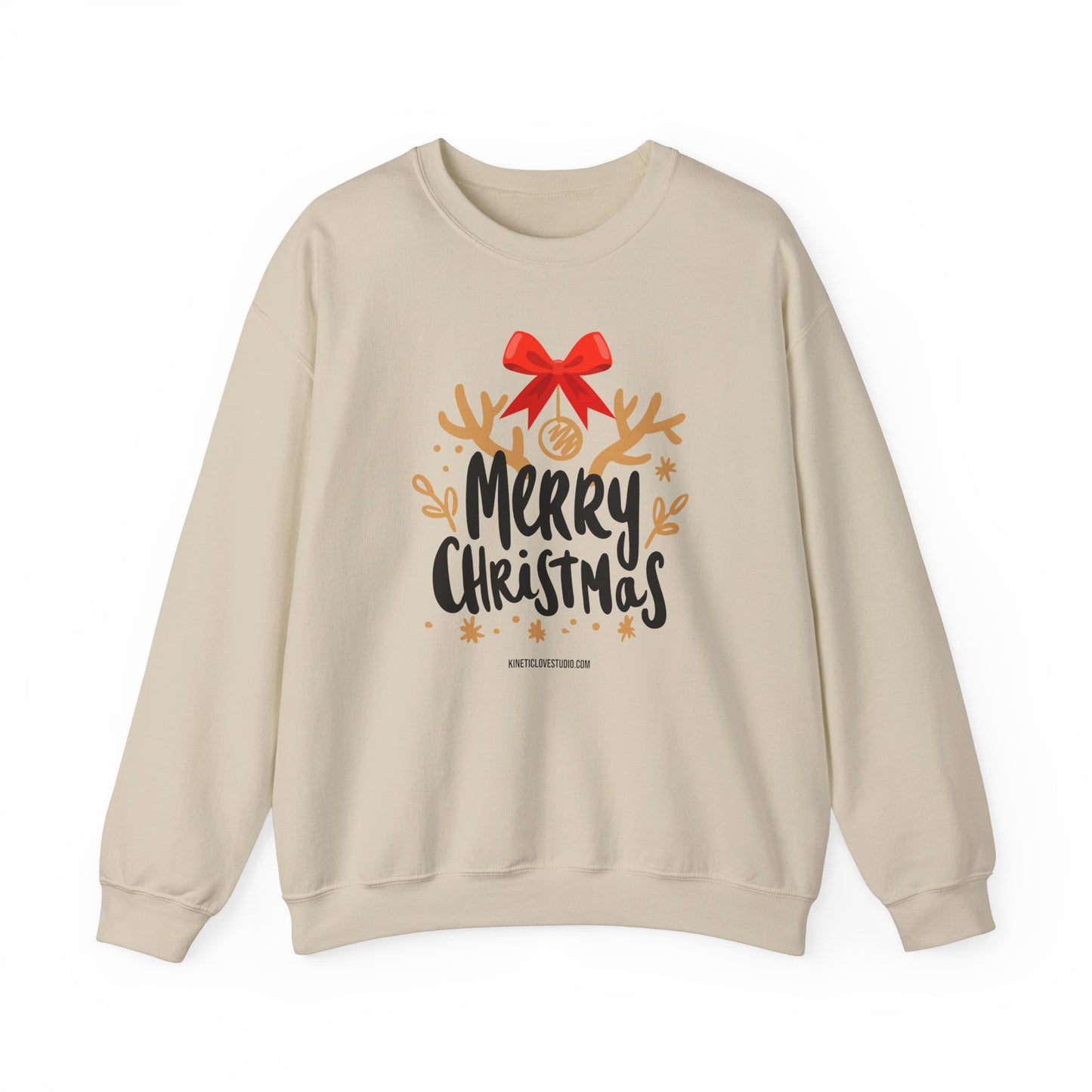 Christmas Reindeer Antlers Modern Design Sweatshirt  - Holiday Edition Unisex