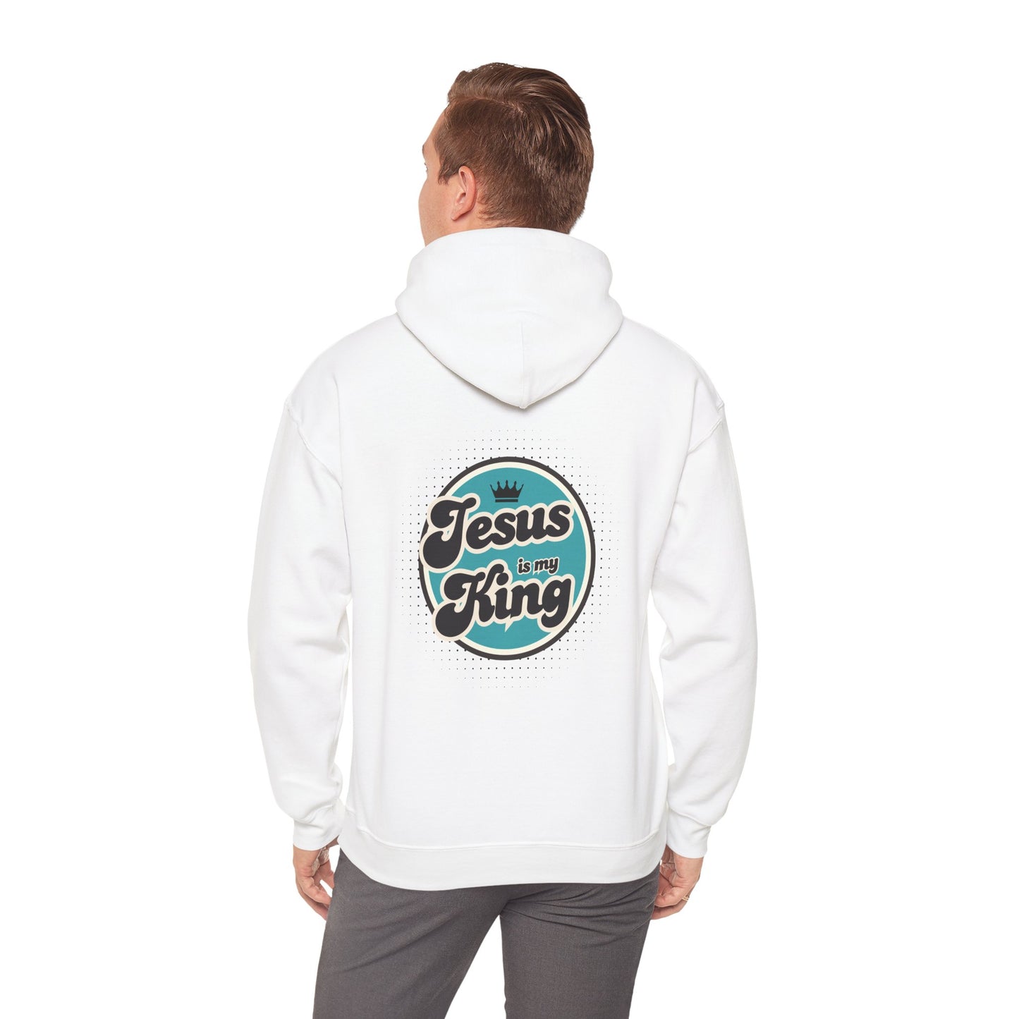 Jesus is King Good Vibes Hoodie Aqua