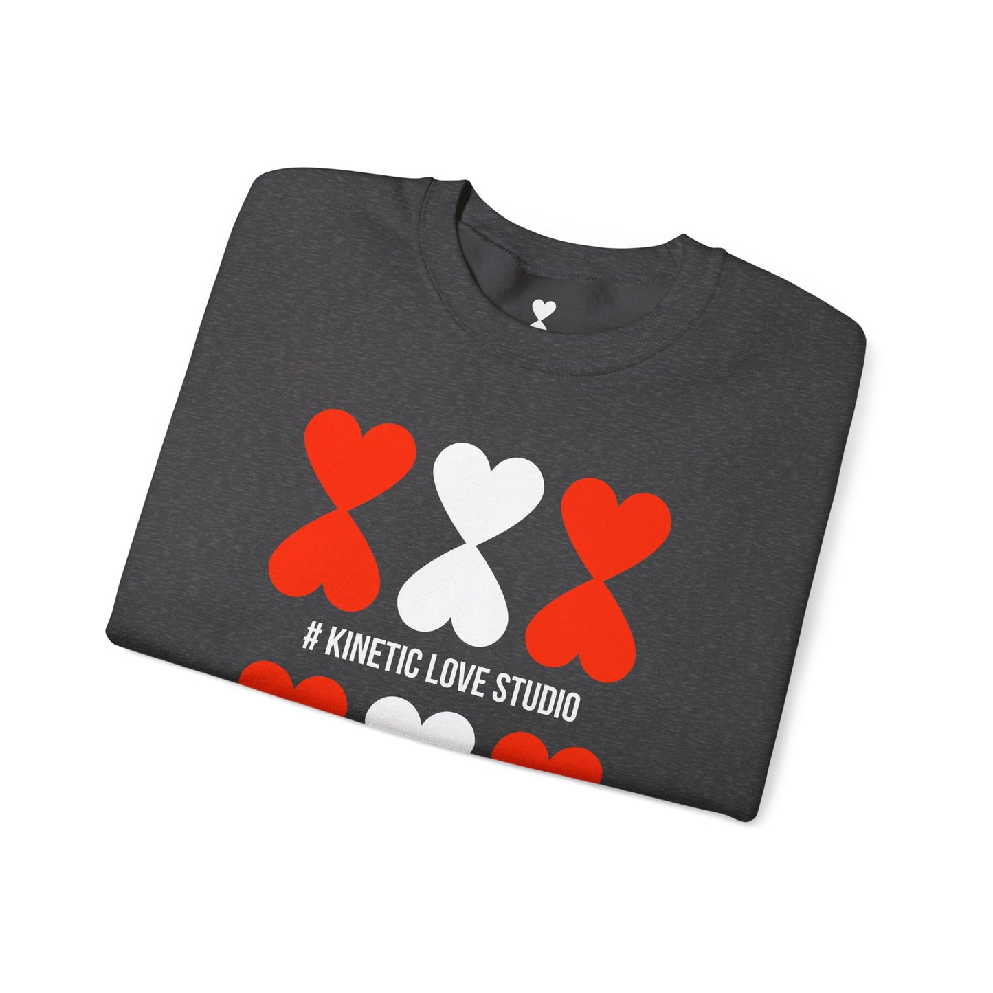 Black Red Hearts Unisex Sweatshirt - Signature Collection by Kinetic Love Studio