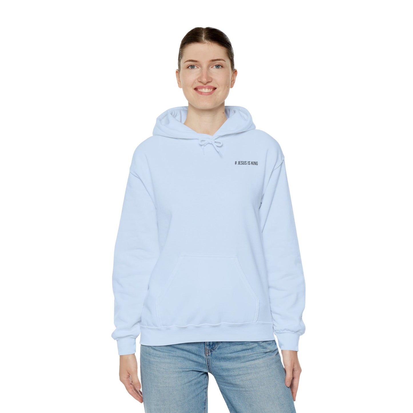 Jesus is King Good Vibes Hoodie Aqua