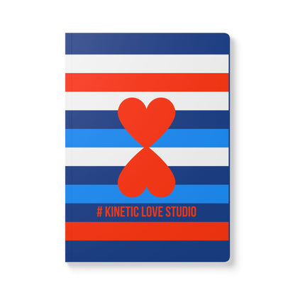 Paris Style French Chic Navy Red White Striped Notebook Softcover Journal (with Inside Prints)