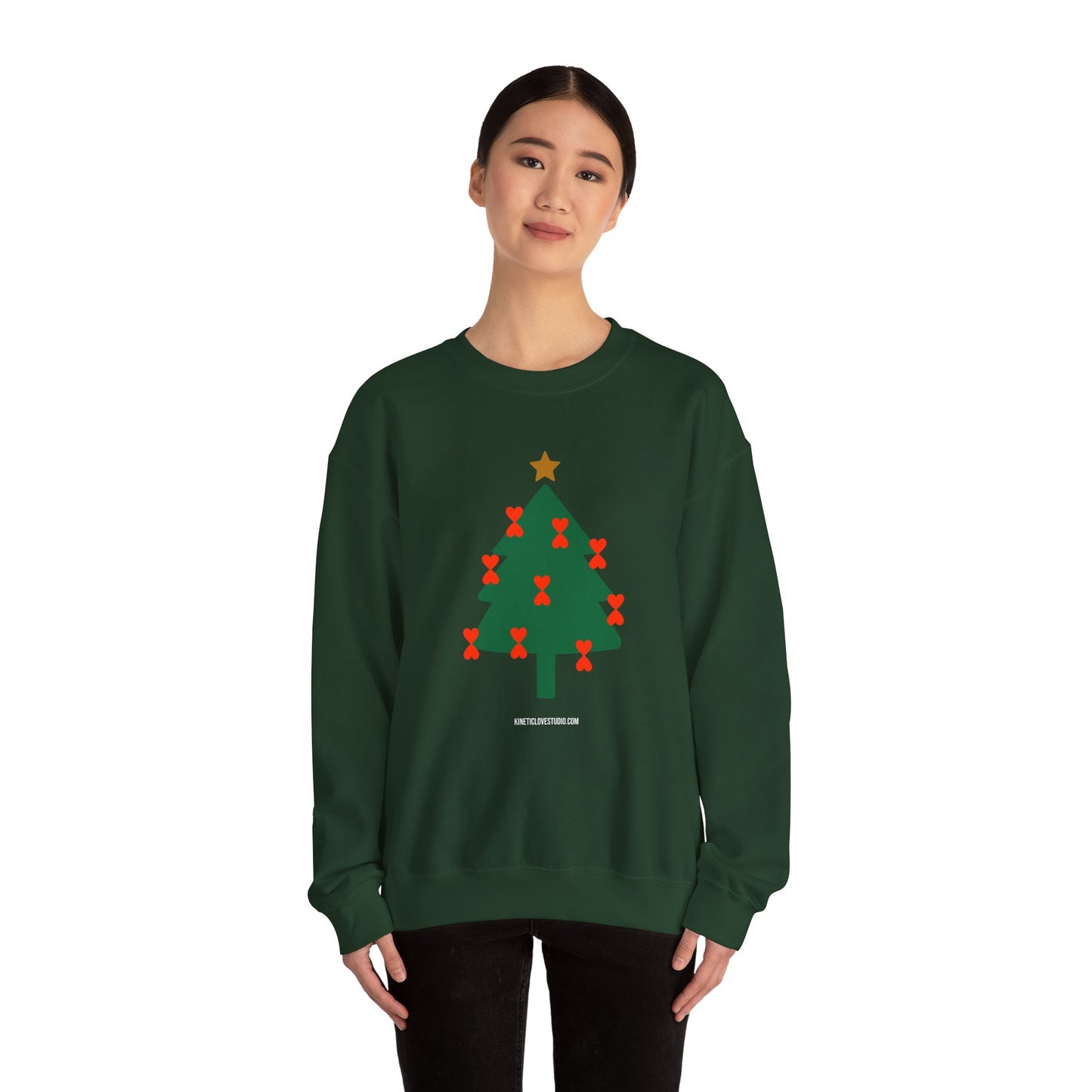 Christmas Tree Modern Couple Sweatshirt - Holiday Edition Unisex