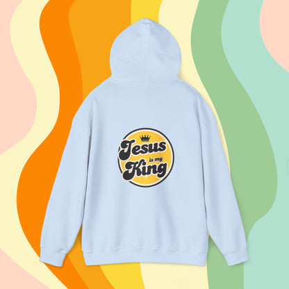 Jesus is King Good Vibes Hoodie Gold