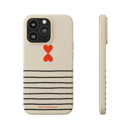 Phone Case - French Chic Black Stripes Biodegradable Eco-Friendly