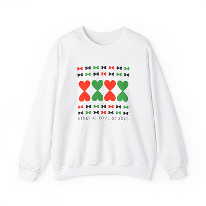 Christmas Hearts Modern Design Sweatshirt - Holiday Edition Unisex