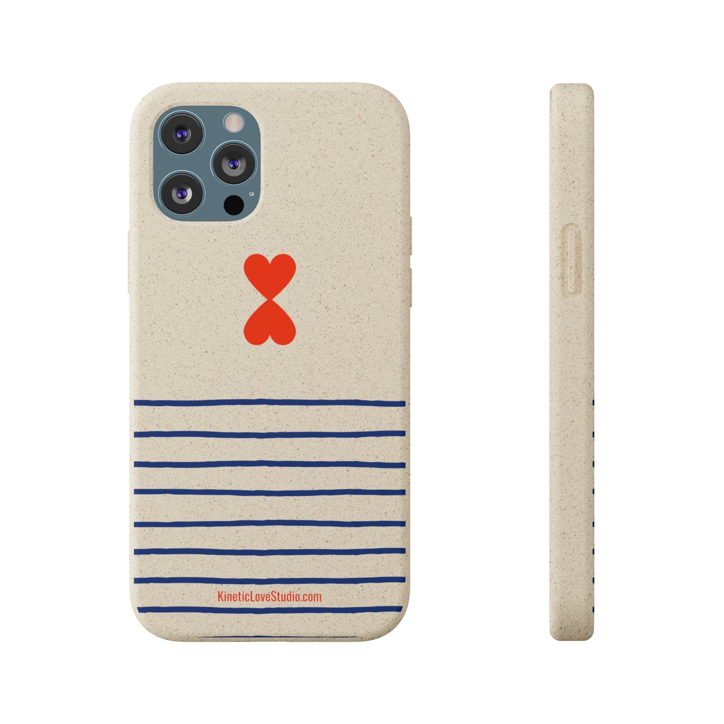 Phone Case - French Chic Trendy Navy Stripes Design Paris Street Style Biodegradable Eco-Friendly