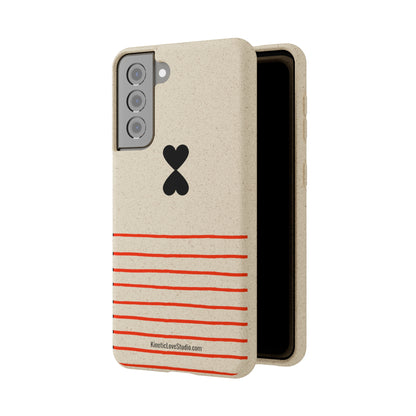 Phone Case - French Chic Red Stripes Biodegradable Eco-Friendly