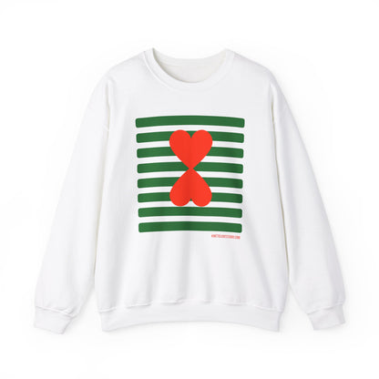 Holiday Edition Couple Sweatshirt - Green Stripes