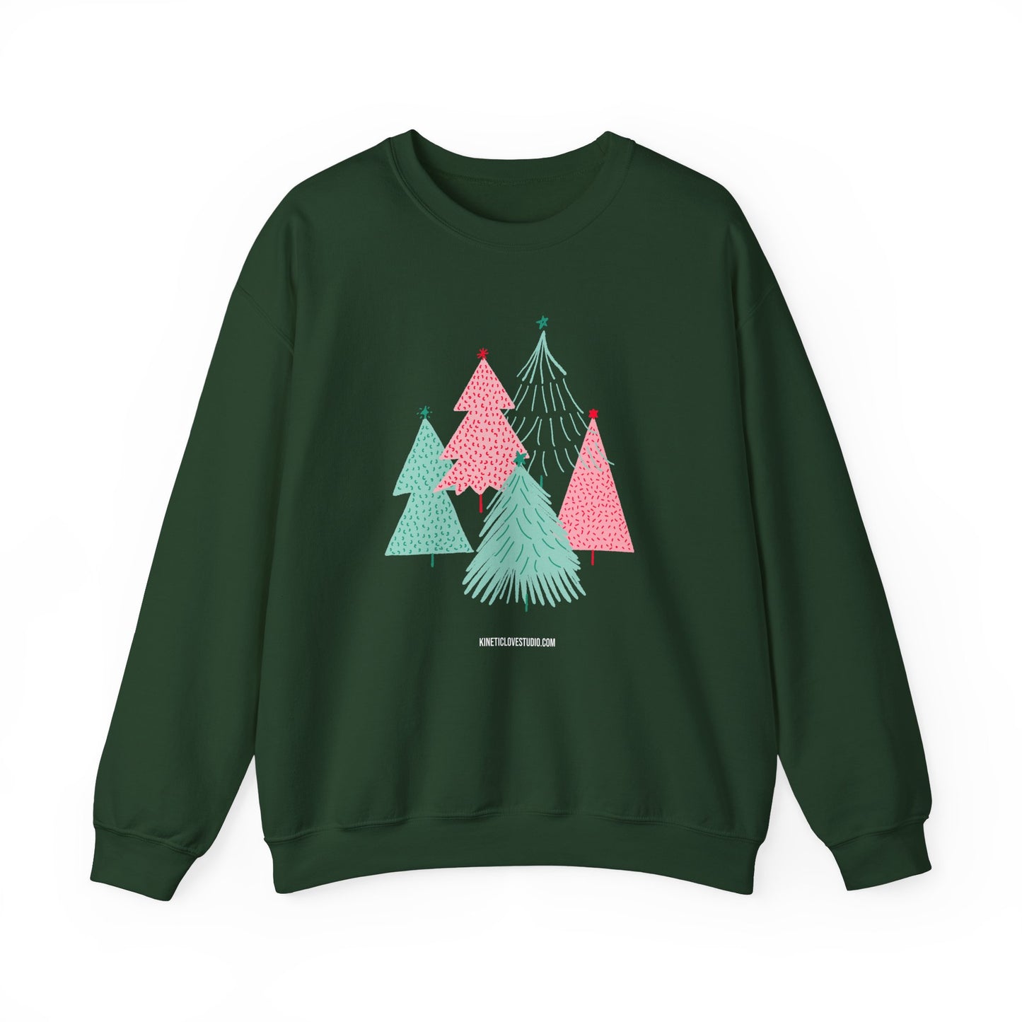 Christmas Trees Modern Couple Sweatshirt - Holiday Edition Unisex