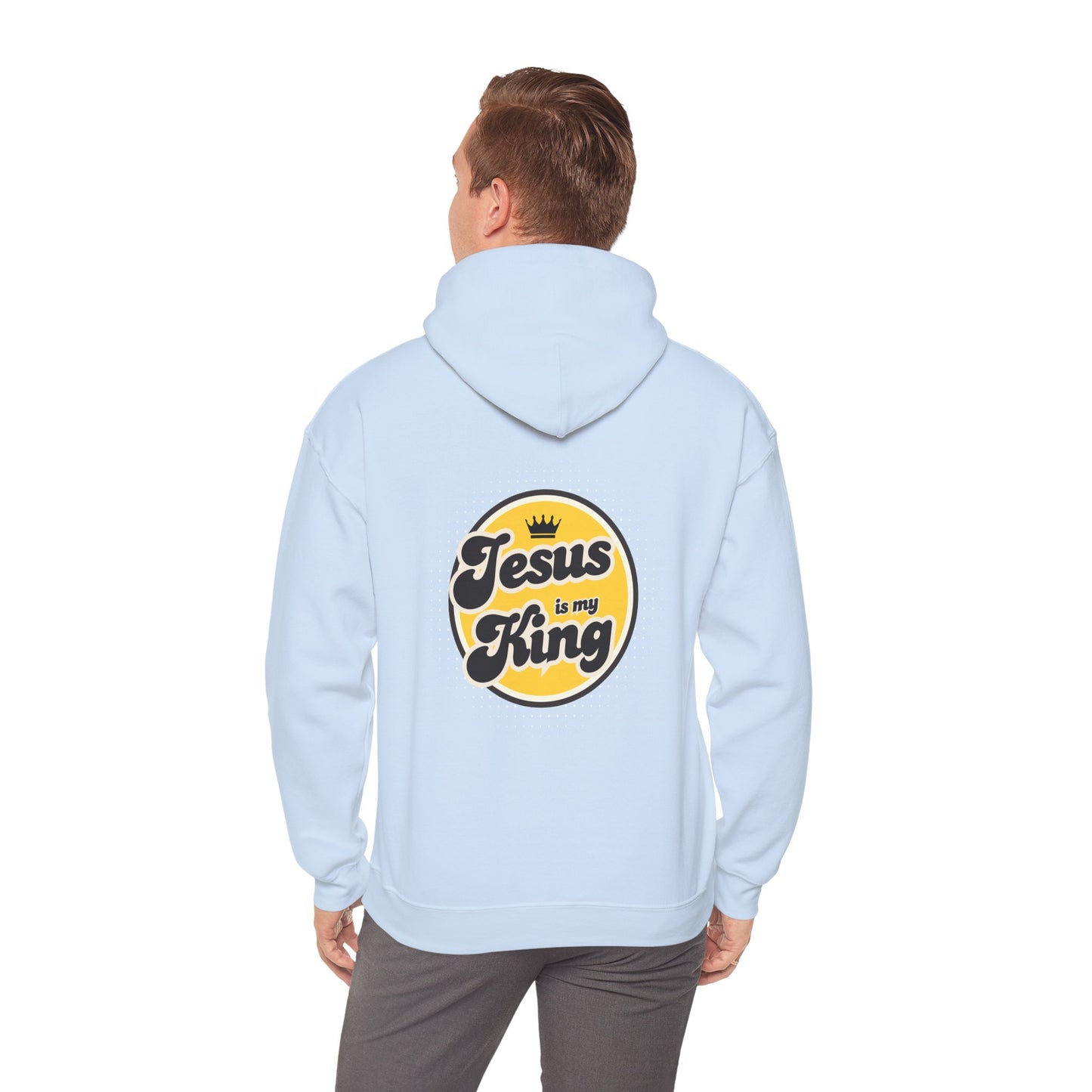 Jesus is King Good Vibes Hoodie Gold