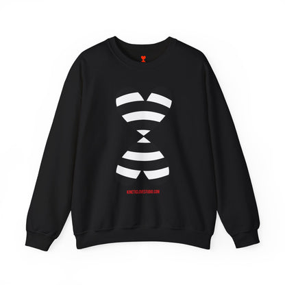 Black & White Striped Modern Double Hearts Red Sweatshirt F24