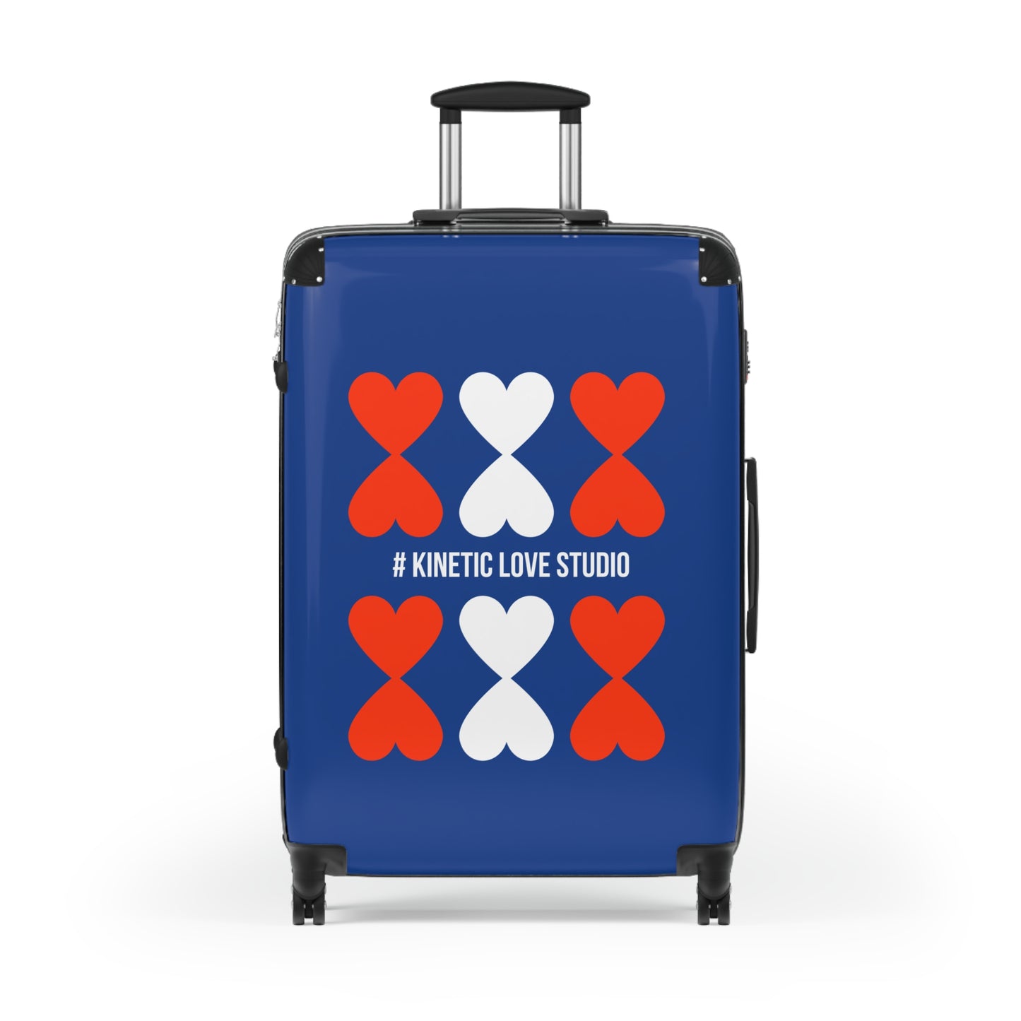 Suitcase Trolley - Modern Artistic French Chic Hearts Design