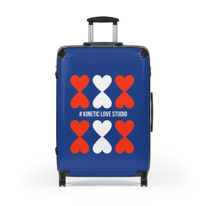 Suitcase Trolley - Modern Artistic French Chic Hearts Design