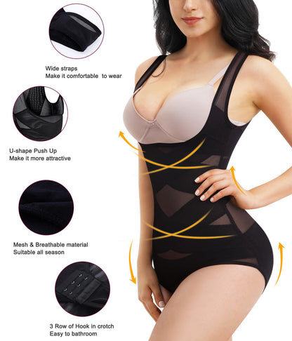 Celebrity Shapewear Instant 4X Control Slimming Bodysuit - Tummy, Waist, Hip, Chest / Plus-Sizes