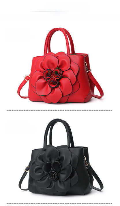 Rose Petal Flower Bomb Tote Handbag 3D Luxury Style