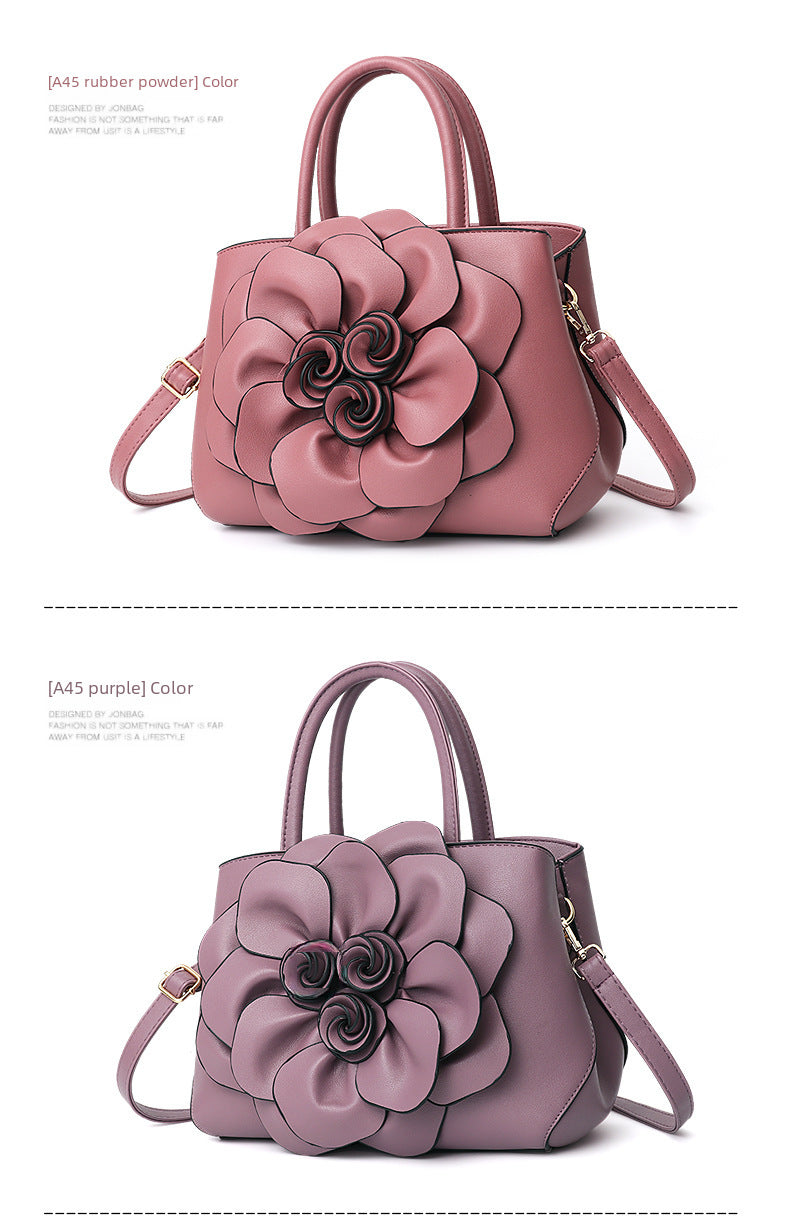 Rose Petal Flower Bomb Tote Handbag 3D Luxury Style