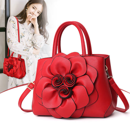 Rose Petal Flower Bomb Tote Handbag 3D Luxury Style